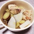 misaki❀'s cooksnap of when they made 鶏肉とさつまいも、カンタン塩煮込み♪.