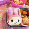 はる★そら's cooksnap of when they made マイメロちゃんおにぎり＊キャラ弁.