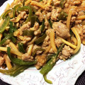 バファリス☆'s cooksnap of when they made 絶品！ 挽き肉 ピーマン 筍の 炒め物＊.