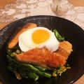 ♡美優♡'s cooksnap of when they made 簡単晩ごはん☆鮭のムニエル丼.