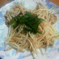 かんちゃん１２１０'s cooksnap of when they made 【肉もやし炒め】鶏もも肉の梅しそ風味.