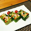 しのくまら's cooksnap of when they made 見た目も美しい野菜のテリーヌ.