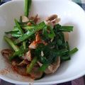 藍川咲's cooksnap of when they made 糖質オフ＊塩ニラ豚.