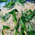 norataro's cooksnap of when they made ニラと春雨の胡麻和え.