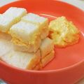しじみごはん's cooksnap of when they made 卵とにんじんのサンドイッチ.