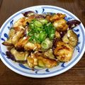 MAYOnna1se's cooksnap of when they made 鶏むねと茄子のマヨぽん炒め.