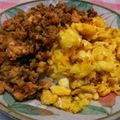 ぴり☆'s cooksnap of when they made ヘルシー丼☆卵そぼろ＆豆腐入り鶏そぼろ丼.