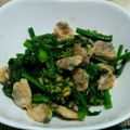 のんびりのんchan's cooksnap of when they made 菜の花とあさりの辛子和え.