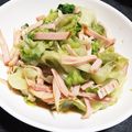 mana1005's cooksnap of when they made レタスとハムのおひたし.