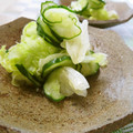 solapapa's cooksnap of when they made きゅうりとレタスの酢の物.