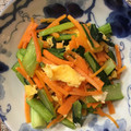 もぐとっぽ's cooksnap of when they made ほうれん草と卵と人参の簡単炒めもの.