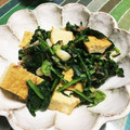 clover♡3's cooksnap of when they made 大根の葉と厚揚げの和風炒め.