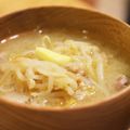 ほかとも's cooksnap of when they made 超簡単★バター風味のもやしの味噌汁.