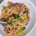 ふもふも☺︎'s cooksnap of when they made 小松菜と、挽き肉の甘辛味噌炒め丼♬*ﾟ.