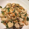makosaka's cooksnap of when they made ニラ玉炒り豆腐.