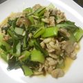 Ｍぱん's cooksnap of when they made 小松菜と豚肉の生姜焼き☆.