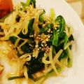 mykym's cooksnap of when they made ほうれん草とモヤシのナムル！お弁当にも！.