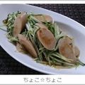 ちょこ☆ちょこ's cooksnap of when they made 水菜魚肉ソーセージ炒め.