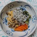 イチゴ、イチゴ。's cooksnap of when they made 菜っ葉としめじ・うす揚げの煮物♪.