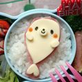 カリメロまま's cooksnap of when they made キャラ弁☆チーズdeあざらし☆.