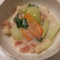 ななちっちママ's cooksnap of when they made チンゲン菜とベーコンのクリーム煮。。.