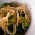l0u0l's cooksnap of when they made ◆オクラともやしの中華あえ◆.
