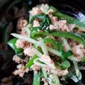 ボビー's cooksnap of when they made 【低糖質】水菜とツナの炒め物.