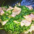 meeeたん's cooksnap of when they made 時短◎炒めるだけ◉豆苗とベーコン炒め◉.