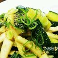 60c's cooksnap of when they made きゅうりと大根のごまポン酢あえ.