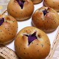 nyangomama's cooksnap of when they made ごまおさつパン.