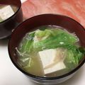 akipopc's cooksnap of when they made レタス入り味噌汁（具だくさん）.