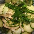 caddis12's cooksnap of when they made 蒸し鶏のポン酢ジュレ大葉添え.