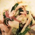 fujiiro's cooksnap of when they made ヤリイカとニラの味噌マヨ和え☆.