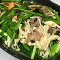 主夫あまこ's cooksnap of when they made ニラとしめじとカルシウムベーコンの和え物.