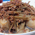 ぱなずきん's cooksnap of when they made 豚ごぼうのサトイモ和え.