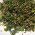 めぐもちゃん☆'s cooksnap of when they made しらすとピーマンの炒め物.
