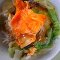 ＠ブルーホール's cooksnap of when they made レタス外葉＊卵の甘酢とろ～り丼.
