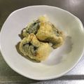 tennen's cooksnap of when they made 変わりだね天ぷら☆明太もち.