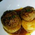 とめちゃん。's cooksnap of when they made 簡単 新玉ねぎのハンバーグ♪.