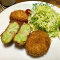 こてかる's cooksnap of when they made そら豆と桜えびのコロッケ.