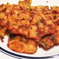 のらむーちょ's cooksnap of when they made キムチーズチヂミ.