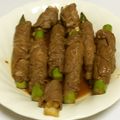 ジョッキン's cooksnap of when they made 新玉ねぎとアスパラの牛肉巻き◆すき焼き味.