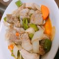 ちょこくろ♡'s cooksnap of when they made 豚コマ肉で揚げない酢豚.