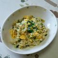 ネコかえる's cooksnap of when they made マヨと半熟卵でパラパラ♪ニラじゃこ炒飯.