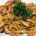 Mio＊Masa's cooksnap of when they made あり合わせ茸のバター醤油パスタ.
