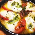 Moffyyy's cooksnap of when they made トマトのモッツァレラチーズ焼き.
