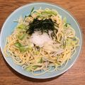 cucupa's cooksnap of when they made 祝！話題入！簡単☆じゃこねぎ和風パスタ♪.