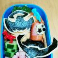 ami1106's cooksnap of when they made キュウレンジャーサソリオレンジ♡キャラ弁.