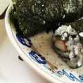ちびまめママ◎'s cooksnap of when they made かにかまと山葵の細巻き.