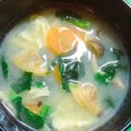 Cook★Robin's cooksnap of when they made 簡単☆あさりとほうれん草の味噌汁.